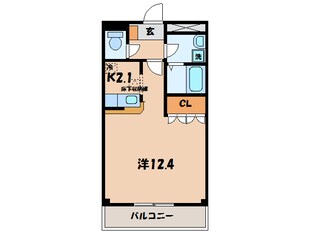 刈宿 徒歩3分 1階の物件間取画像